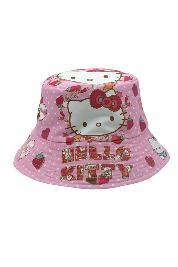 Kitty White Anime Cartoon Bucket Hat - UV Protection Unisex Summer Hat, Outdoor Festival Must