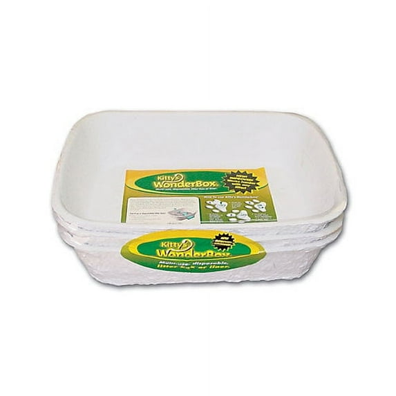 Kitty's WonderBox Disposable Litter Box, 3-Pack