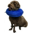 thumbnail image 1 of KittyStar Soft Inflatable Dog Cone Collar, Protective Inflatable Collar for Dogs and Cats, Adjustable Pet Recovery Cone After Surgery (S, Blue）, 1 of 7