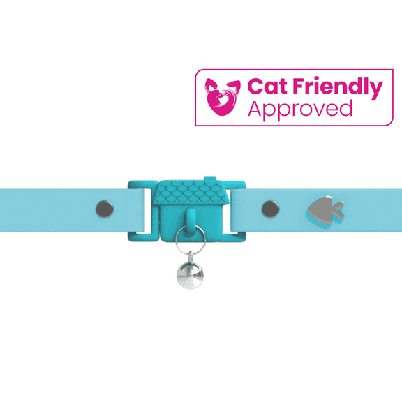 Kittyrama Aqua Cat Collar. As Seen in Vogue. Award Winning and Vet Approved