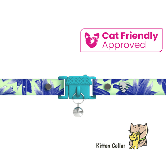 Kittyrama KITTEN Lotus Cat Collar. As Seen in Vogue. Award Winning and Vet Approved