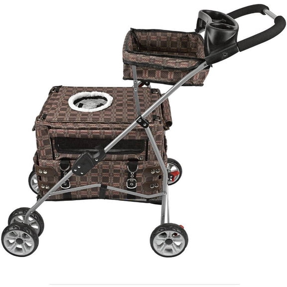 Kittywalk Kouture Stroller Royale, 20" x 12" x 32"