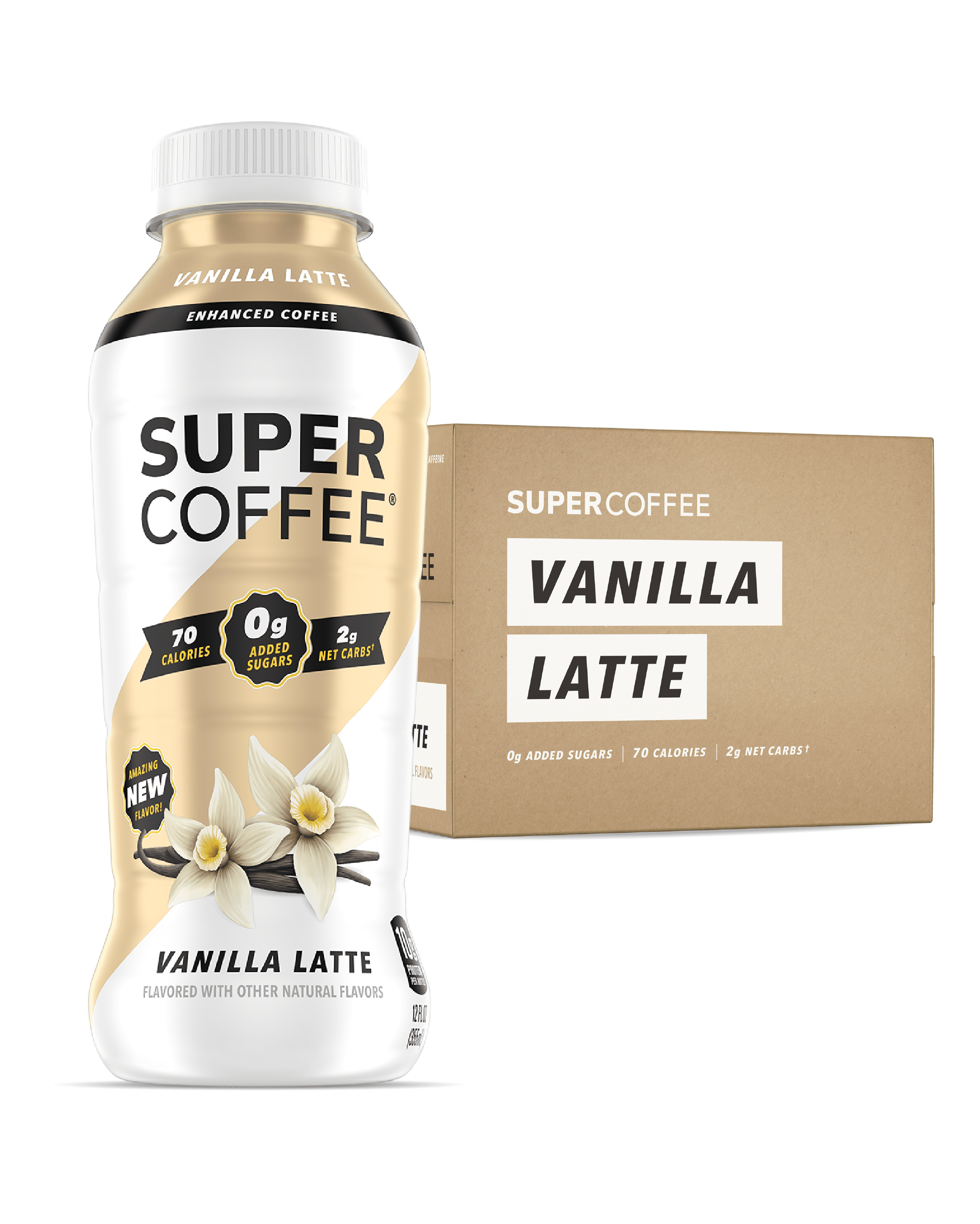 Kitu Super Coffee, Vanilla Protein Coffee, 12 Pack, 12 fl oz