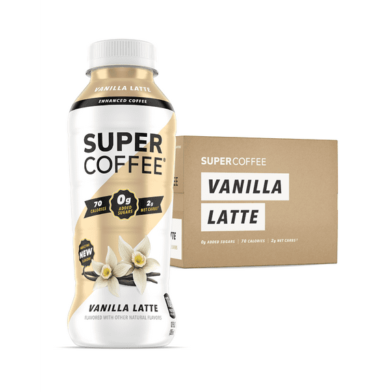 Kitu Super Coffee, Vanilla Protein Coffee, 12 Pack, 12 fl oz