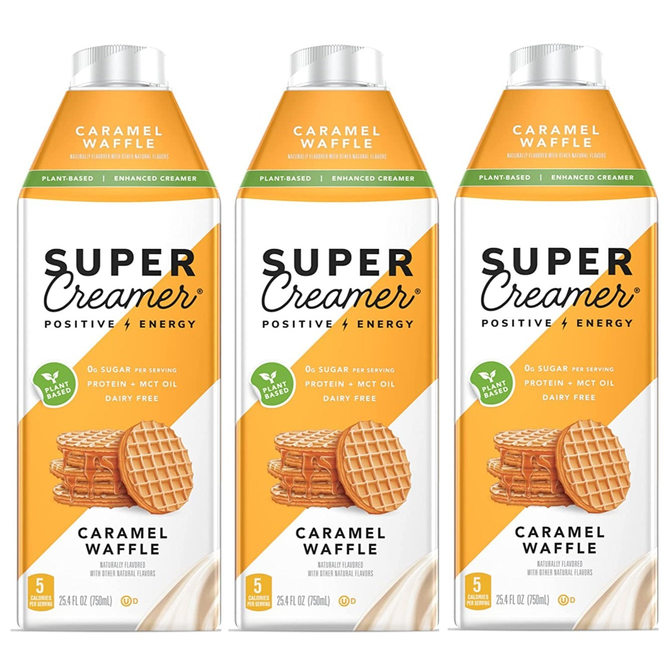 Kitu Super Creamer (25.4 fl oz) Flavor Caramel Waffle, Size 3Pack