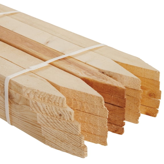Kitzman's 36 In Spruce Concrete Grade Stake with Bevel Cut for Ground Penetration (10 Pack)