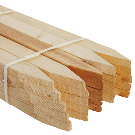 Kitzman's 24" Brown Paintable Wooden Survey and Grade Stakes, 14 lbs