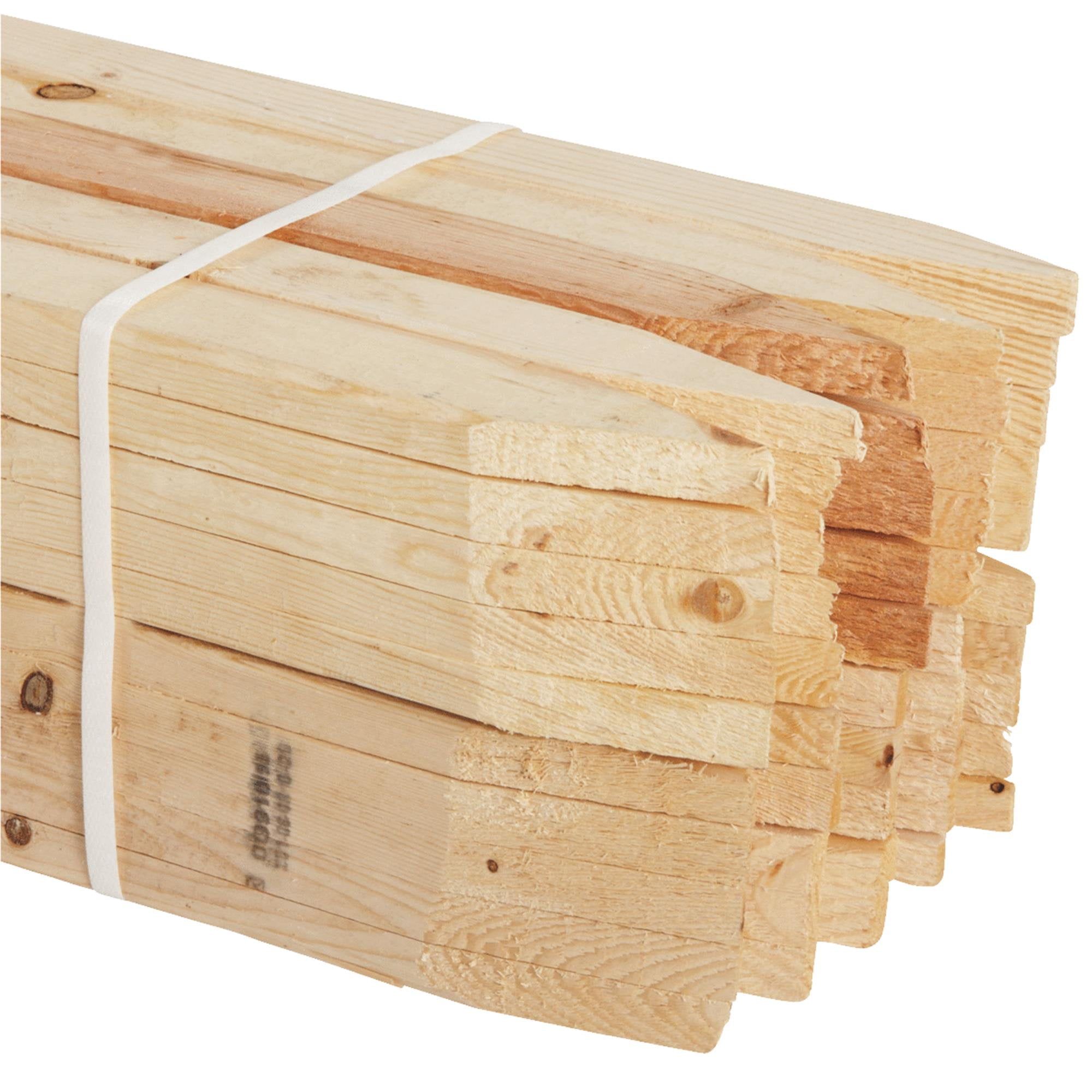 48" Natural Wood Garden Stakes with Bevel Cut