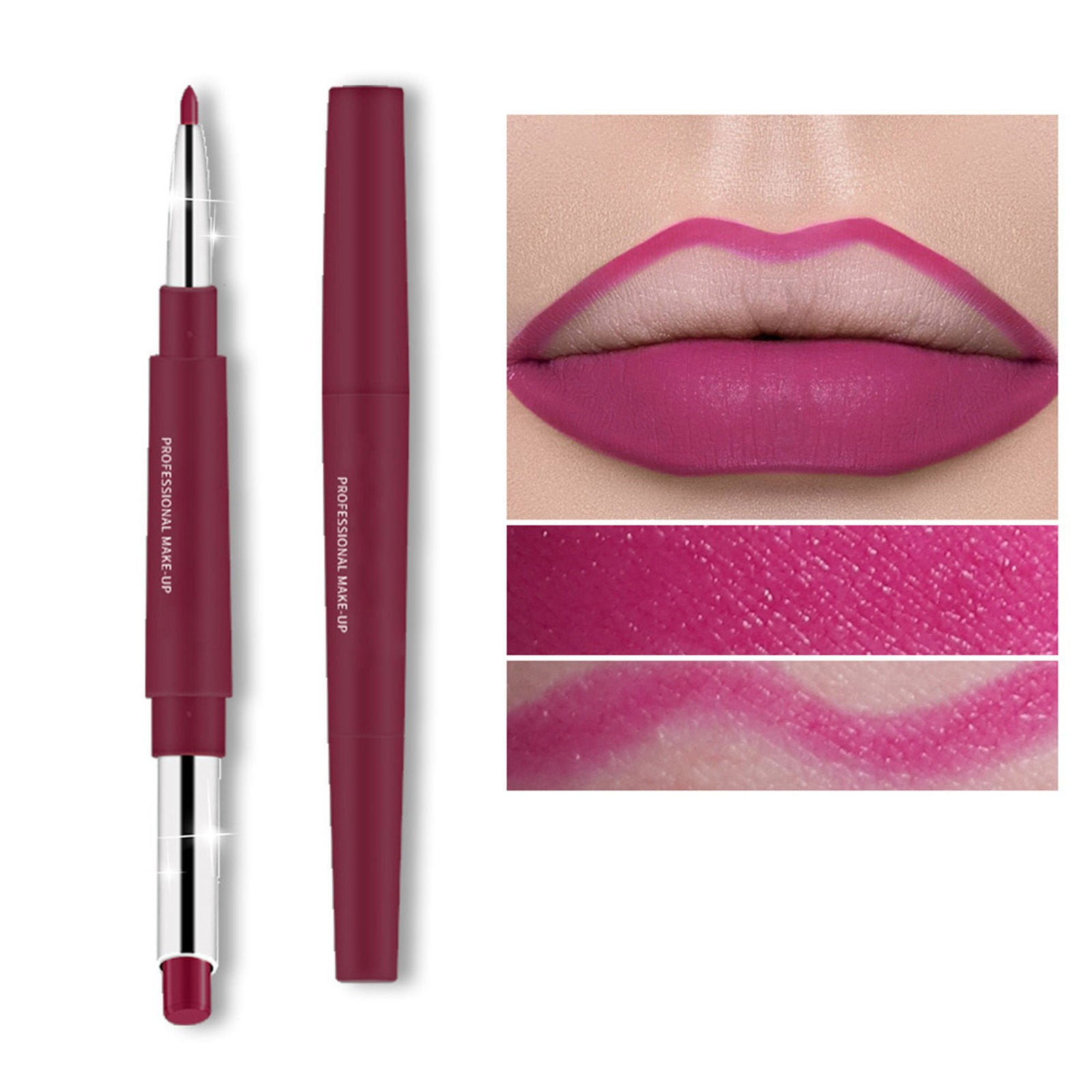 Kiuxbfg Elf Lip Balm Lip Liner And Lipstick Set Chestnut Nude Dark Red Matt  Mat Pens Lipstick 24H And With Lip Liner Makeup Set for Black Mature Women  Long Lasting Labiales Mate 24 Horas Originales - Walmart.com