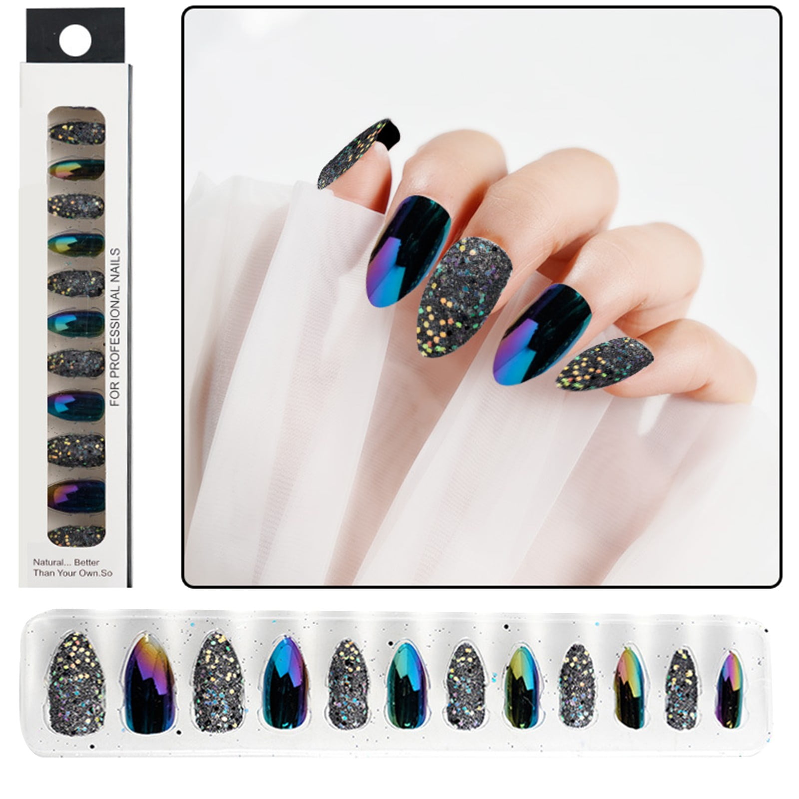 Kiuxbfg Manicure Electroplating Nail Adult Manicure Wear Ballet Nails