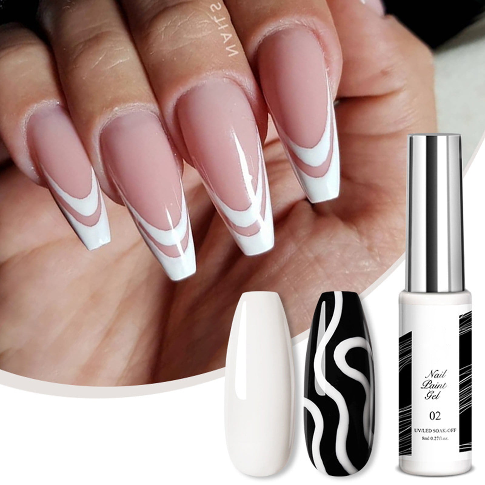 Kiuxbfg Top Coat Gel Nail Polish Nail Polishing Gel Nail Lacquer Set