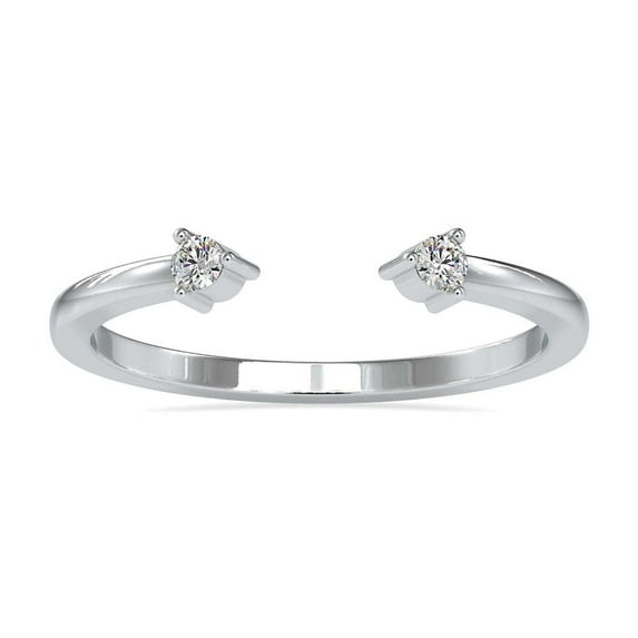 Kiva Jewel 0.3 Ct Lab Created Diamond Engagement Ring - Round Cut in 14K White Gold Over - Gorgeous Wedding Ring for Women - Perfect for Proposals - Ideal Gift for Her - Prong Setting Design