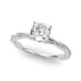thumbnail image 1 of Kiva Jewel 1.66 Ct Cushion Cut Lab Created Diamond Ring - 14K White Gold Plated Engagement Ring - Wedding Ring for Wife - Anniversary Gift - Personalized Gifts for Mom - Promise Ring for Couples, 1 of 5