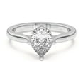 thumbnail image 1 of Kiva Jewel 1.66 Ct Pear Cut Lab Created Diamond Wedding Ring - 14K White Gold Over Engagement Ring for Women's - Anniversary Gift for Cherishing Special Moments - Lab Grown Anniversary Ring, 1 of 6