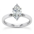 thumbnail image 1 of Kiva Jewel 1.6 Ct Marquise Cut Lab Created Diamond Wedding Ring - 14K White Gold Over Engagement Ring - Women's Solitaire Diamond Jewelry - Wedding Gifts Clearance - Promise Ring for Women's, 1 of 6
