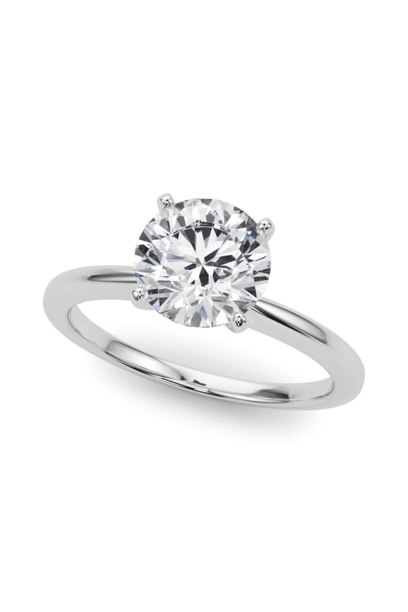 1.88 Ct Moissanite Heart Cut Engagement Ring - 14K White Gold Plated Solitaire for Women - Perfect for Proposals, Wedding, Birthday Gifts, Prong Setting, Timeless Elegance