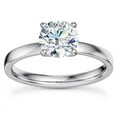 thumbnail image 1 of Kiva Jewel Round Cut Lab Created Diamond Ring - 1.77 Ct Solitaire Diamond Ring for Women - 14K White Gold Plated Anniversary Wedding Diamond Ring - Engagement Ring for Her - Birthday Gift for Wife, 1 of 6