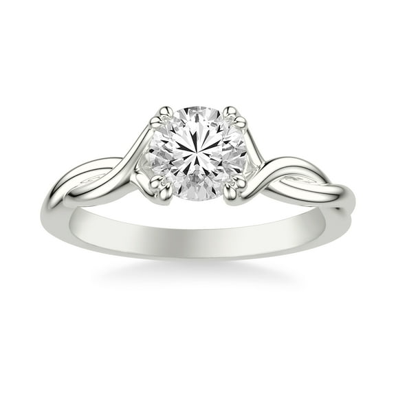 Kiva Jewelry 1.66 Ct Round Cut Moissanite Ring for Women's - 14K White Gold Plated Engagement Wedding Ring - Ideal for Proposals and Wedding - Jewelry Gift for Her on Special Occasions