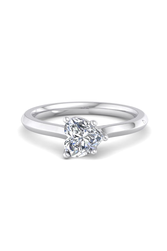 ry 14K White Gold Plated Ring - 1.66 Ct Heart Cut Moissanite Ring for Women - Stylish East West Engagement Ring - Ideal Proposal Ring for Her - Beautiful Wedding Gift for Every Occasion