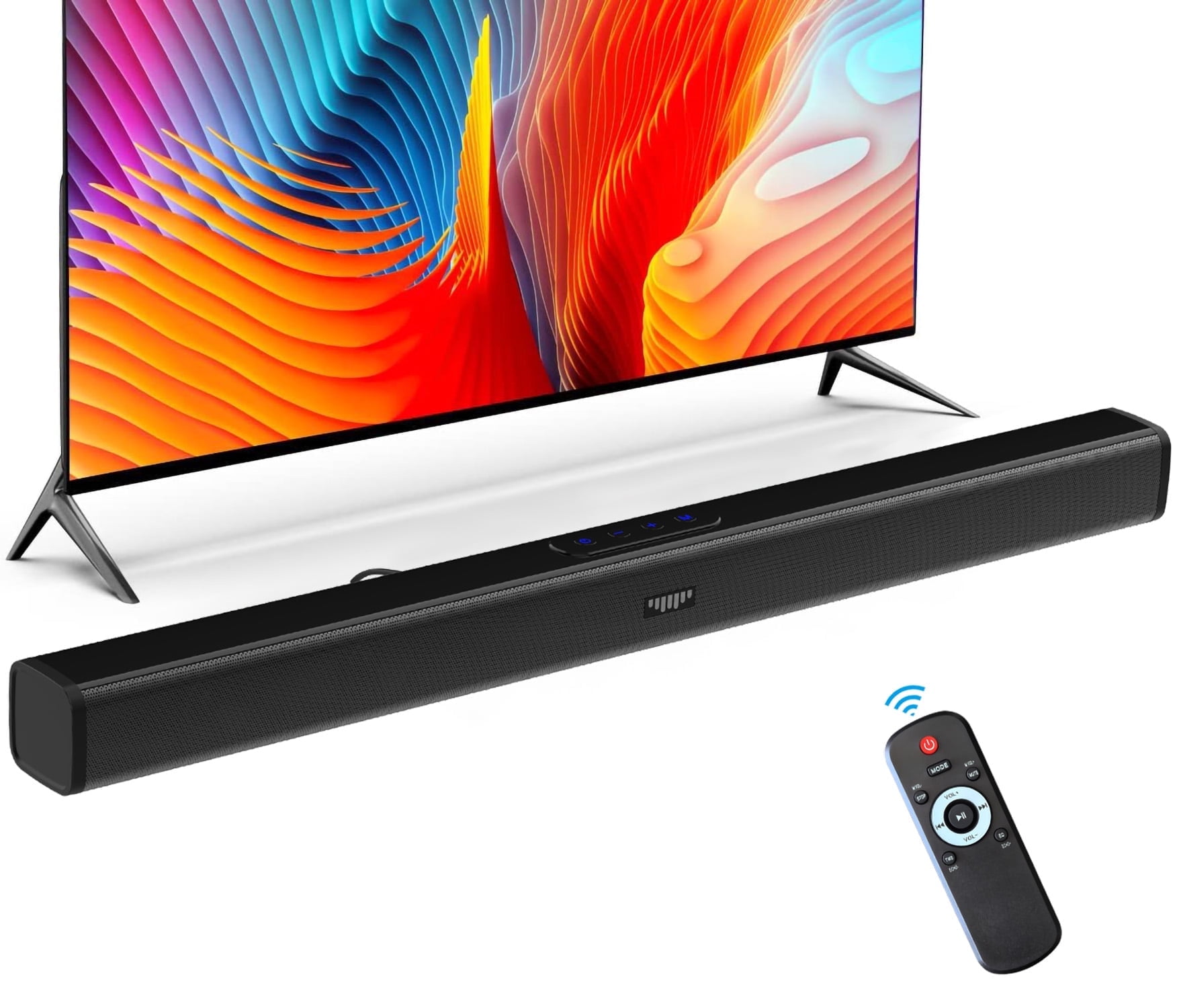 "Kivdit TV Sound Bar - Enhanced Bluetooth 5.3, Subwoofer, Surround Sound System -  Discounted!"