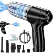Kivdit Car Handheld Vacuum Cleaner, 12000Pa Portable 3 in 1 Cordless Air Duster & Air Blower & Pump Mini Dust Vacuum with 4000mAh Battery, Multi-Nozzles for Car Home Office