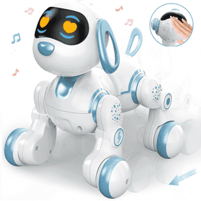 KIVDIT Robot Dog for Kids,Programmable Remote Control Robot Dog,Singing Dancing RC Robot Toys with Interactive Touch,LED Eyes,Volume Control