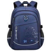 Kivdit School Backpack for Boys,School Bag for Kids Teens,Reflective Bookbag Gifts for Boys,Blue