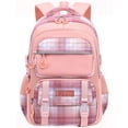 thumbnail image 1 of Kivdit School Backpack Bag for Girls,Kids Teens Backpack Waterproof School Bookbag for Girls,Pink, 1 of 8