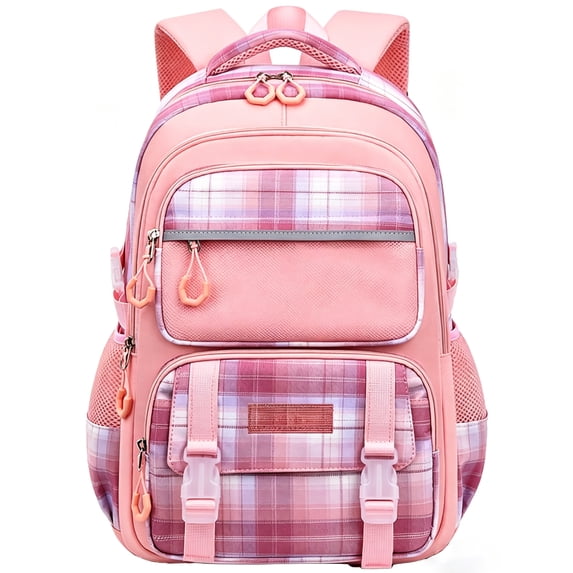 Kivdit School Backpack Bag for Girls,Kids Teens Backpack Waterproof School Bookbag for Girls,Pink