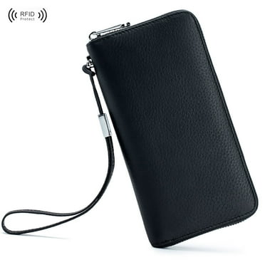 Kivdit Wallets for Women,Genuine Leather Womens Wallet Large Capacity Credit Card Holder with RFID Blocking