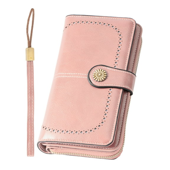 Kivdit Wallets for Women Genuine Leather Wallet Credit Card Holder with RFID Blocking Large Capacity