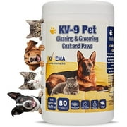 Kivema Pet Freshness Arsenal: 80 Count Cat & Dog Wipes for Ultimate Cleanliness - Deodorizing Dog Wipes Cleaning Eyes & Ears Between Baths