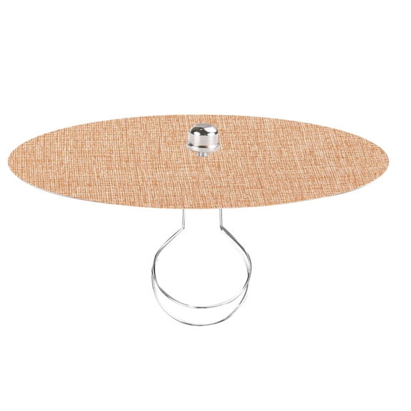 Kiven 11.8 in Round Diffuser Shade with Clip Adapter, Acrylic Lamp Shade Diffusers for Pendants Light Table Lamp, Fits 12-14" Openings, Flaxen, 1 Pack