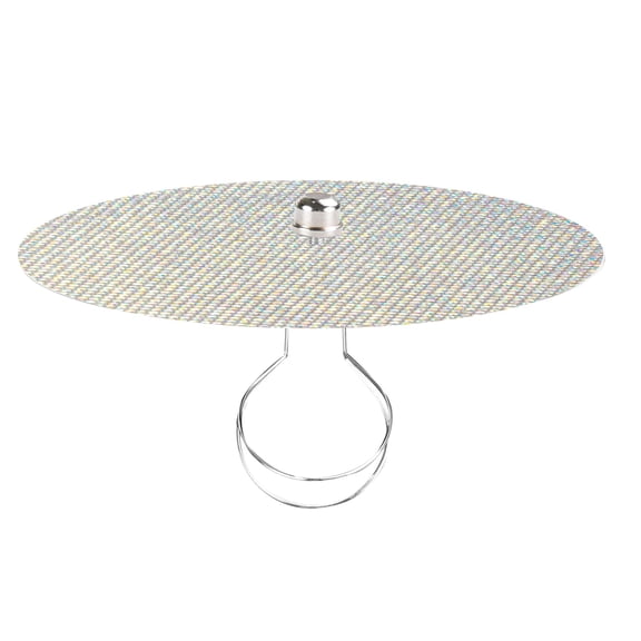 Kiven 11.8 in Round Diffuser Shade with Clip Adapter, Acrylic Lamp Shade Diffusers for Pendants Light Table Lamp, Fits 12-14" Openings, Rhinestone, 1 Pack