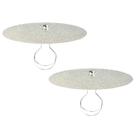 Kiven 11.8 in Round Diffuser Shade with Clip Adapter, Acrylic Lamp Shade Diffusers for Pendants Light Table Lamp, Fits 12-14" Openings, Rhinestone, 2 Pack
