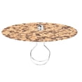 thumbnail image 1 of Kiven 11.8 in Round Diffuser Shade with Clip Adapter, Acrylic Lamp Shade Diffusers for Pendants Light Table Lamp Floor Lamp, Fits 12-14" Openings, Brown, 1 Pack, 1 of 7