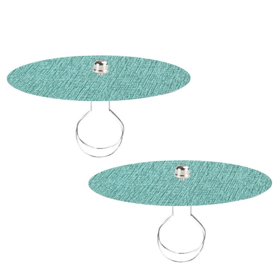 Kiven 11.8 in Round Diffuser Shade with Clip Adapter, Acrylic Lamp Shade Diffusers for Pendants Light Table Lamp, Fits 12-14" Openings, Green, 2 Pack