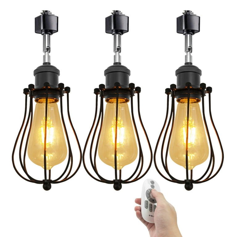 Kiven 3 Light H Type Track Lighting Heads Modern Track lighting Pendant with Flexible Gooseneck Dimmable Decorative Track Lighting Fixture for Kitchen Island Restaurant Hallway Matte Black Finish Walm...