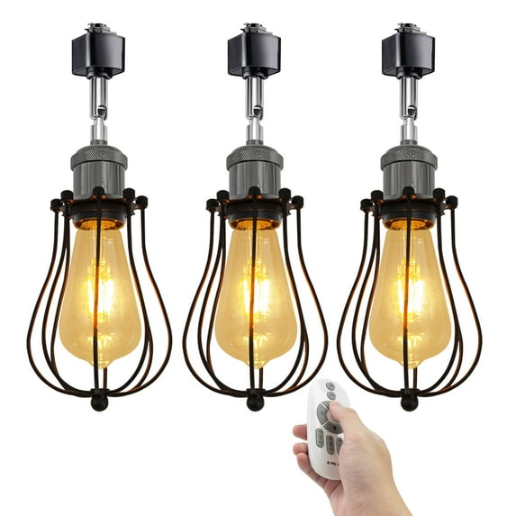 Kiven 3-Light H-Type Track Lighting Heads,Modern Track lighting Pendant with Flexible Gooseneck, Dimmable Decorative Track Lighting Fixture for Kitchen Island Restaurant Hallway,Pearl Black Finish