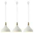 thumbnail image 1 of Kiven 3-Light H-Type Track Lighting Pendants,Minimalist Modern h Track Pendant Lights,Decorative Track Lighting Fixture for Kitchen Island Hallway Restaurant,White, 1 of 7