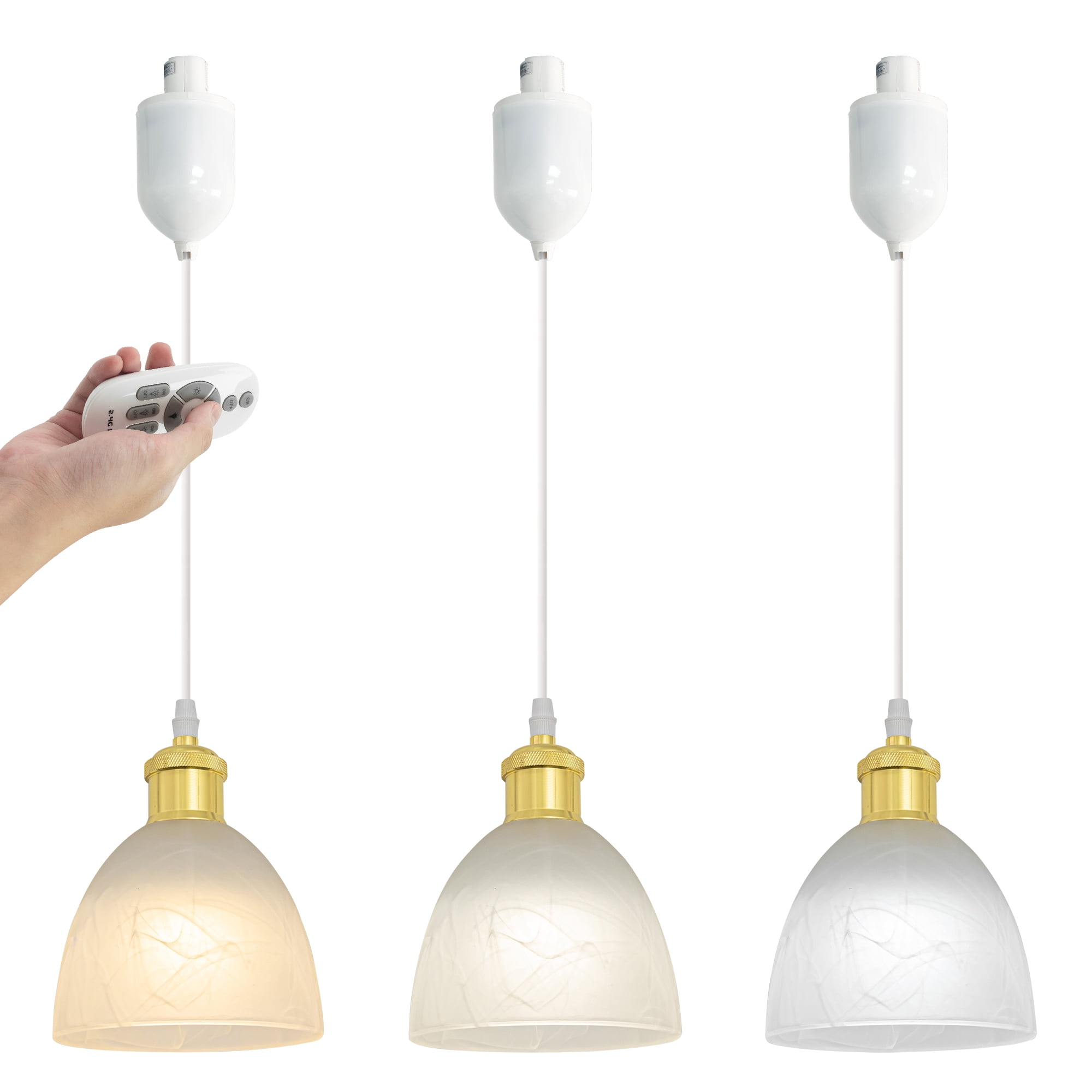 Kiven 3Light JType track lighting pendants Adjustable Height,Modern J