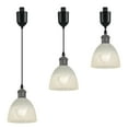 thumbnail image 1 of Kiven 3-Light J-Type track lighting pendants Adjustable Height,Modern J track pendant lights,Decorative Track Lighting Fixture, Pearl Black Finish Lamp Socket, 1 of 7