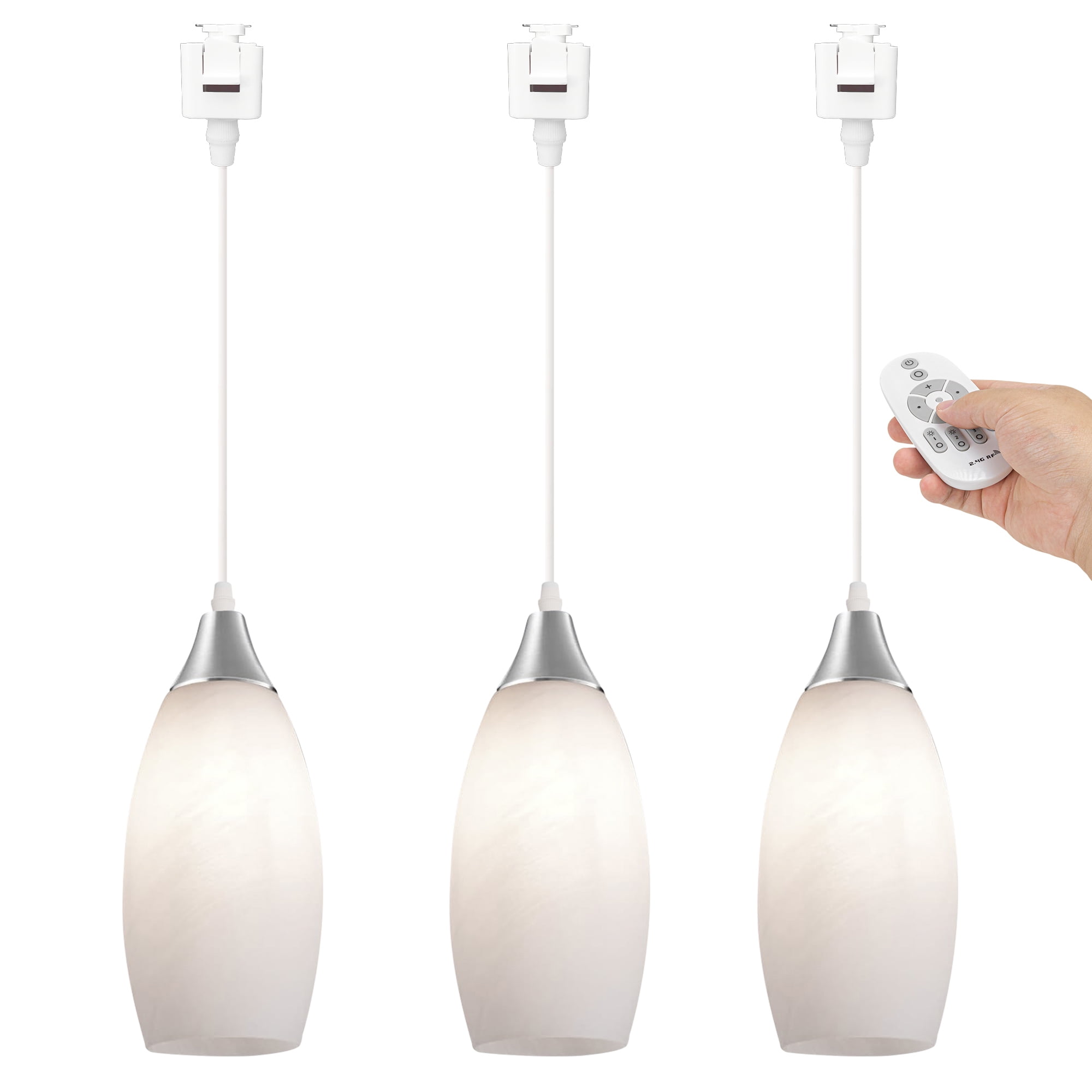 Kiven 3Light JType track lighting pendants Dimmable,Modern J track