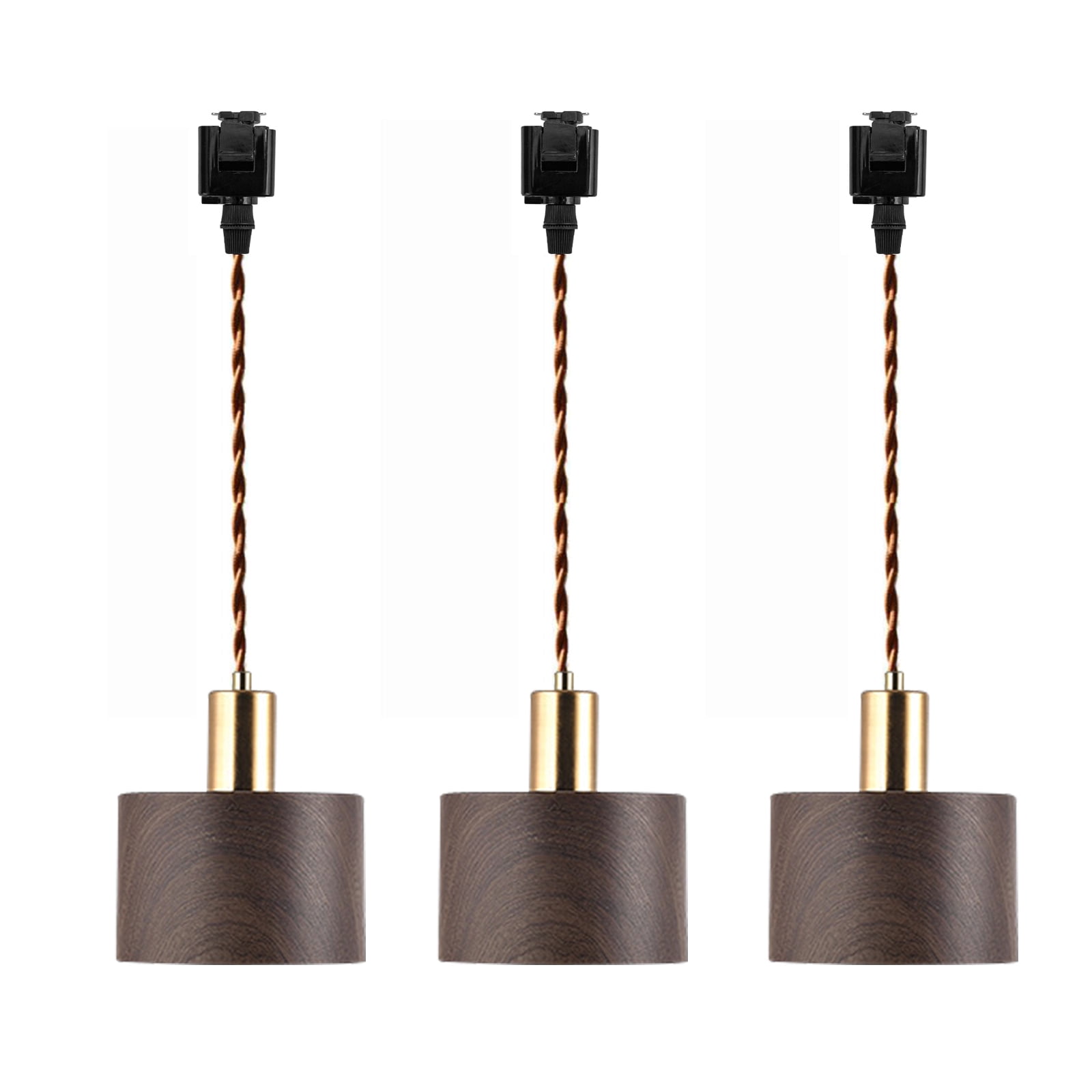 Kiven 1-Light J-Type Track Lighting Pendants,Modern J Track Pendant Modern J Pendant Lights Decorative Track Lighting Fixture Kitchen Island Hallway Gold Iron Lampshade