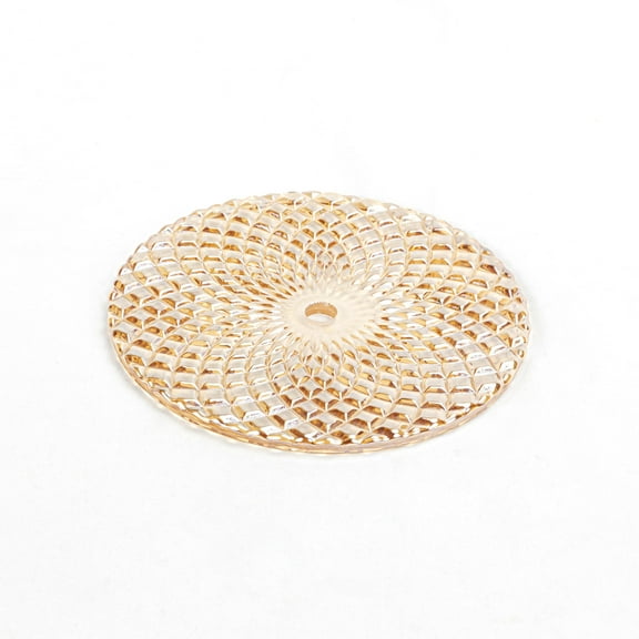 Kiven 7.9 in Round Diffuser Shade with Lamp Shade Harp Holder, Glass Lamp Shade Diffusers for DIY Ceiling Light Table Lamp, Fits 8-10" Openings, Brown, 1 Pack