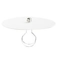thumbnail image 1 of Kiven 8.6 in Round Diffuser Shade with Clip Adapter, Acrylic Lamp Shade Diffusers for Pendants Light Table Lamp, Fits 9-11" Openings, Frosted White, 1 Pack, 1 of 5