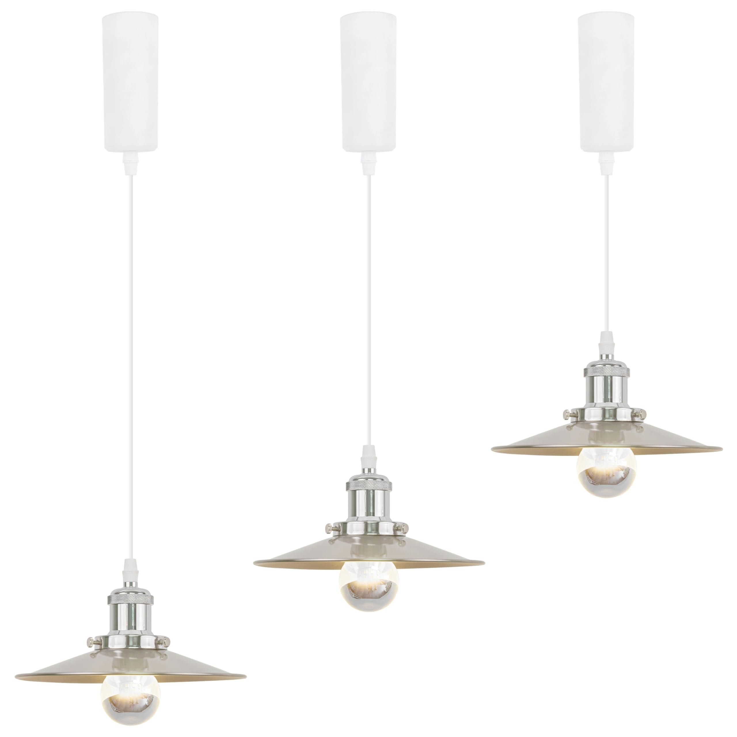Kiven Anti Glare HType Track Lighting Pendants Adjustable Length, 3