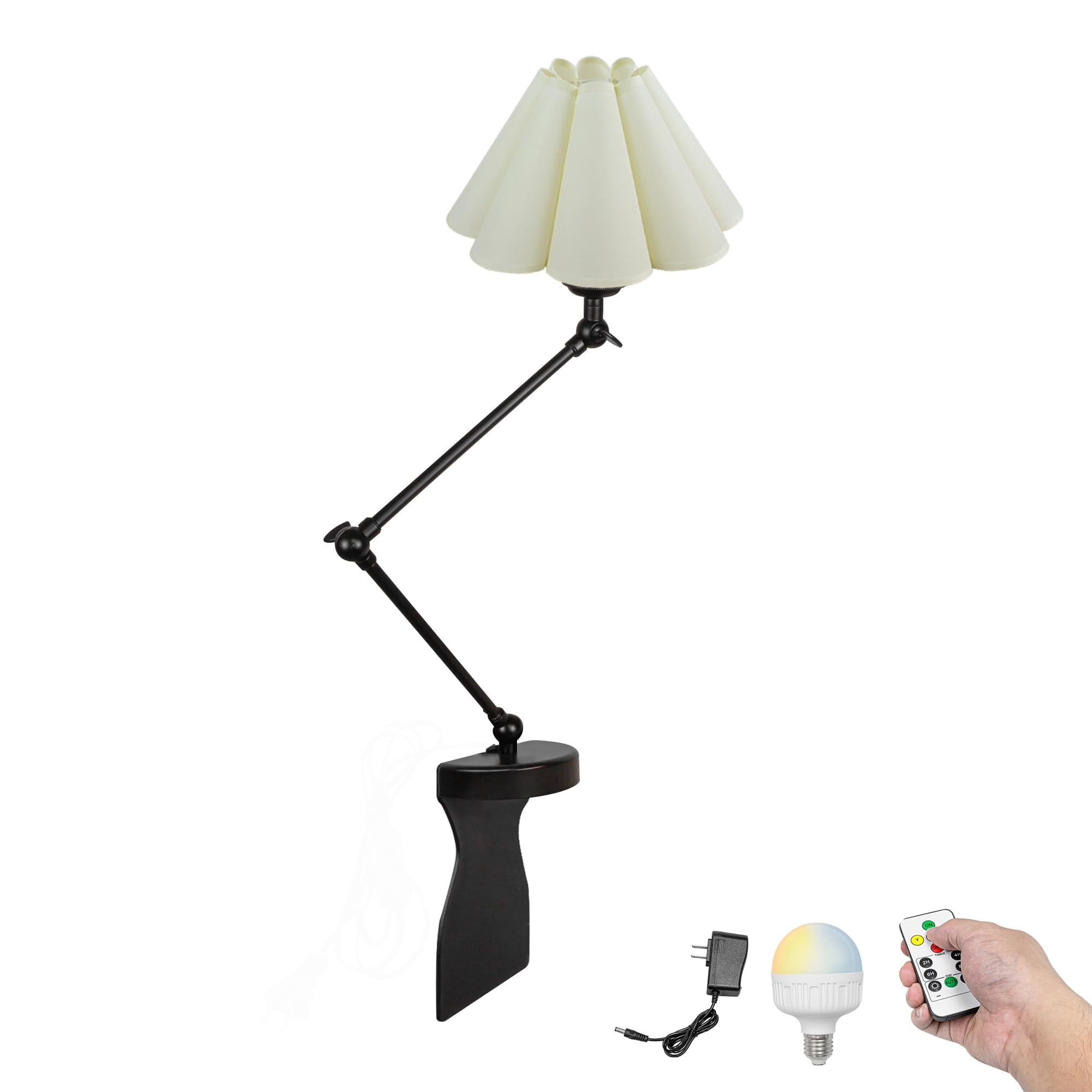 Kiven Battery Operated Headboard Reading Light, Dimmable LED Book
