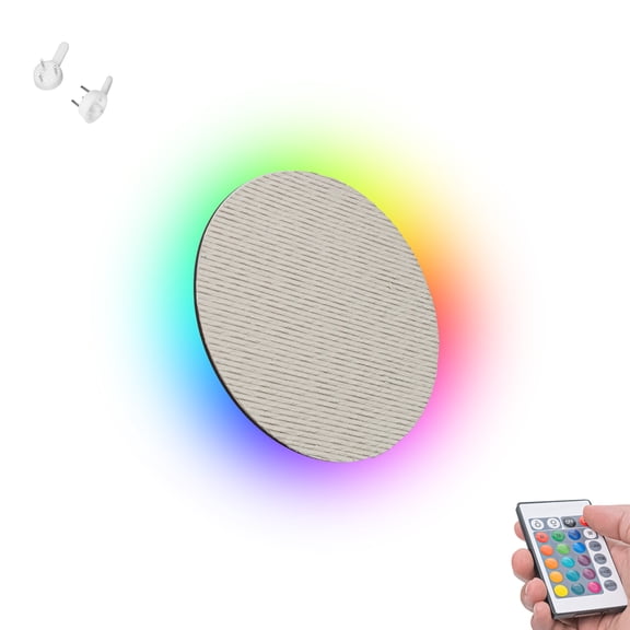 Kiven Battery Operated Wall Sconce with Remote Control 16 Colors Changing,Wireless Wall Sconces Indoor,1 Set Dimmable Wall Light for Reading, Makeup, Bedside, Wall Decor