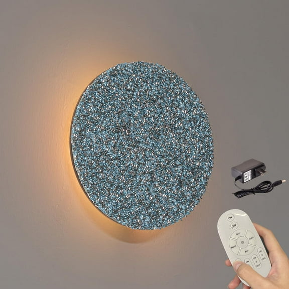 Kiven Battery Operated Wall Sconce with Remote Control,Rechargeable Glam Wall Sconces Indoor,1 Set Dimmable Wall Light for Reading,Bedside, Wall Decor, Dark Corner